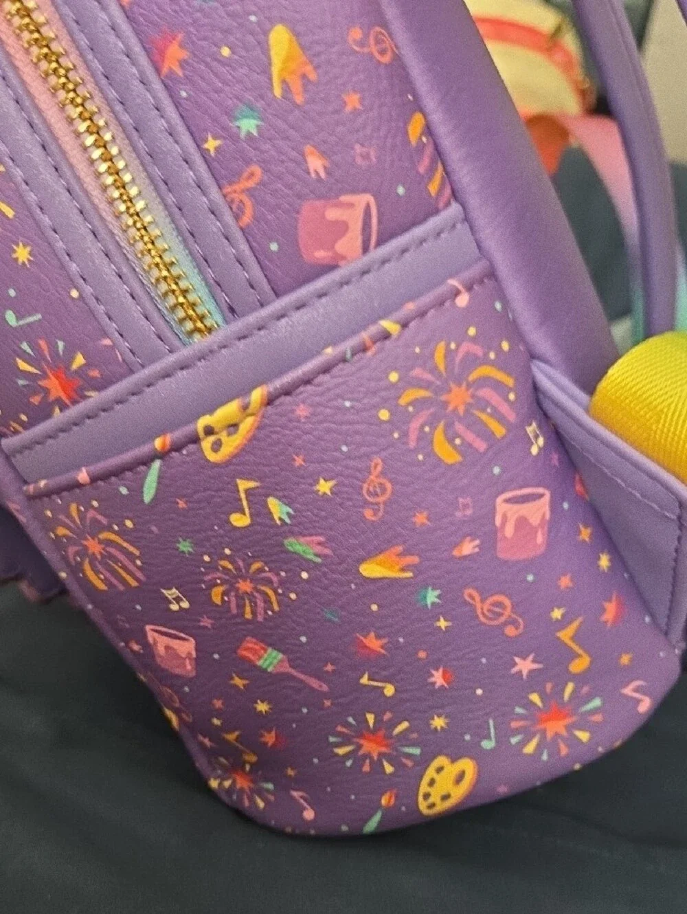 Loungefly Disney Parks Purple Figment  Mini Backpack
